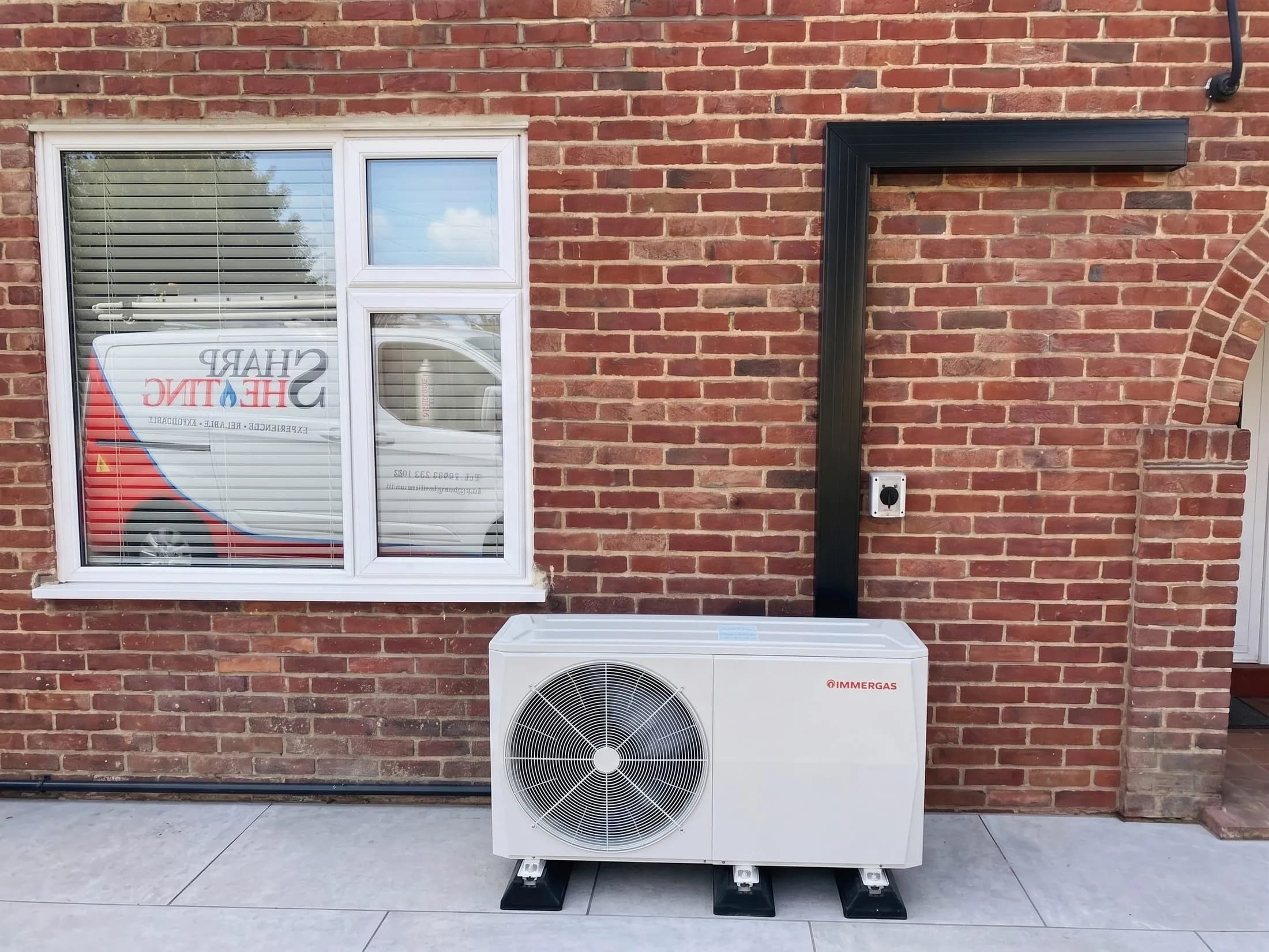 Immergas air source heat pump installation by Sharp Renewables in St Albans