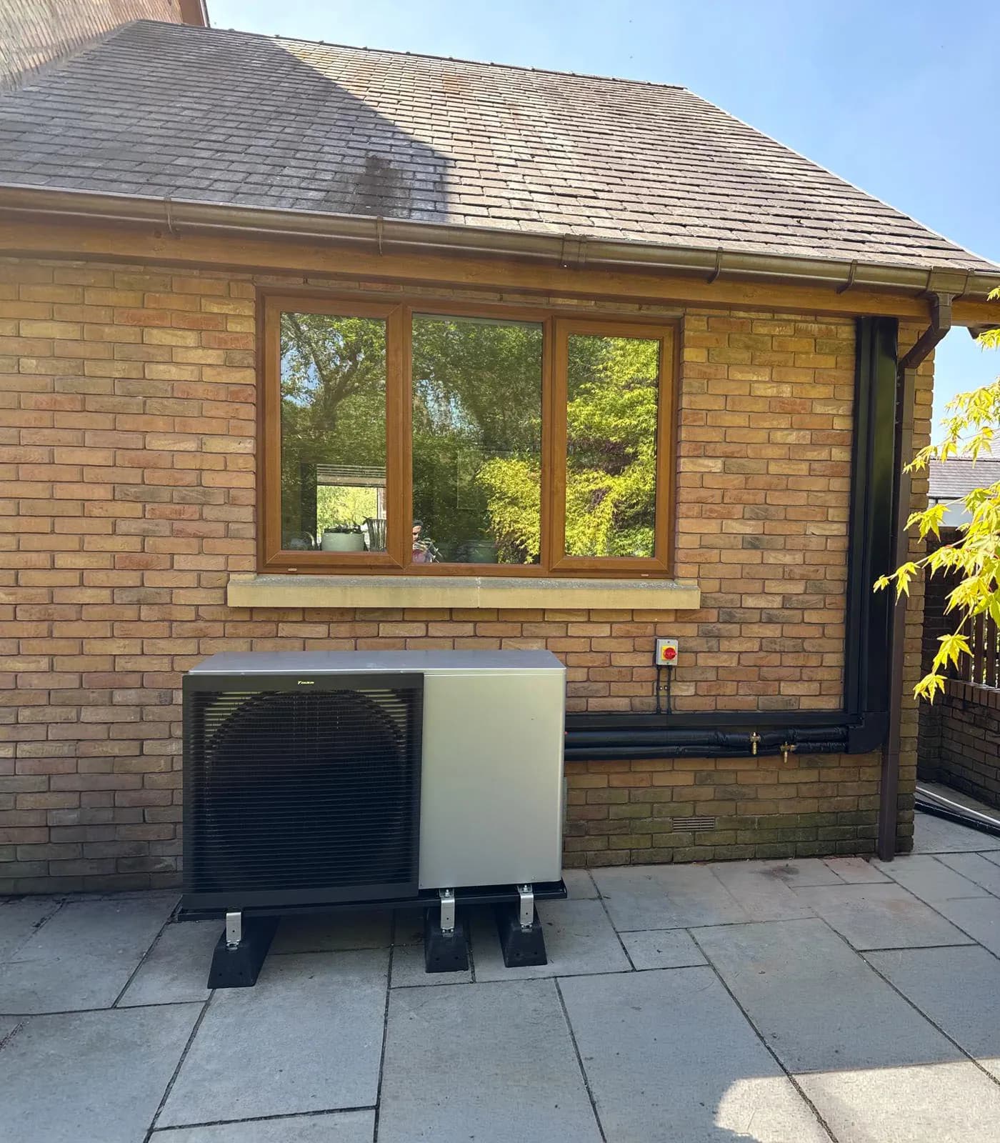 Daikin Altherma 3 H HT air source heat pump installed in Ware