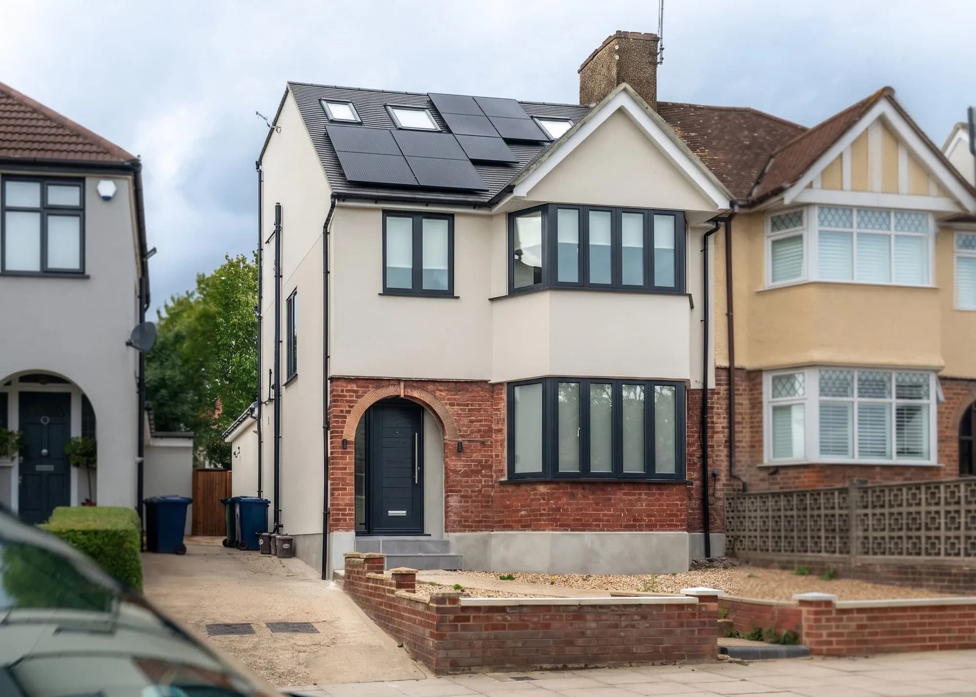 Solar PV panels installed on a Barnet home